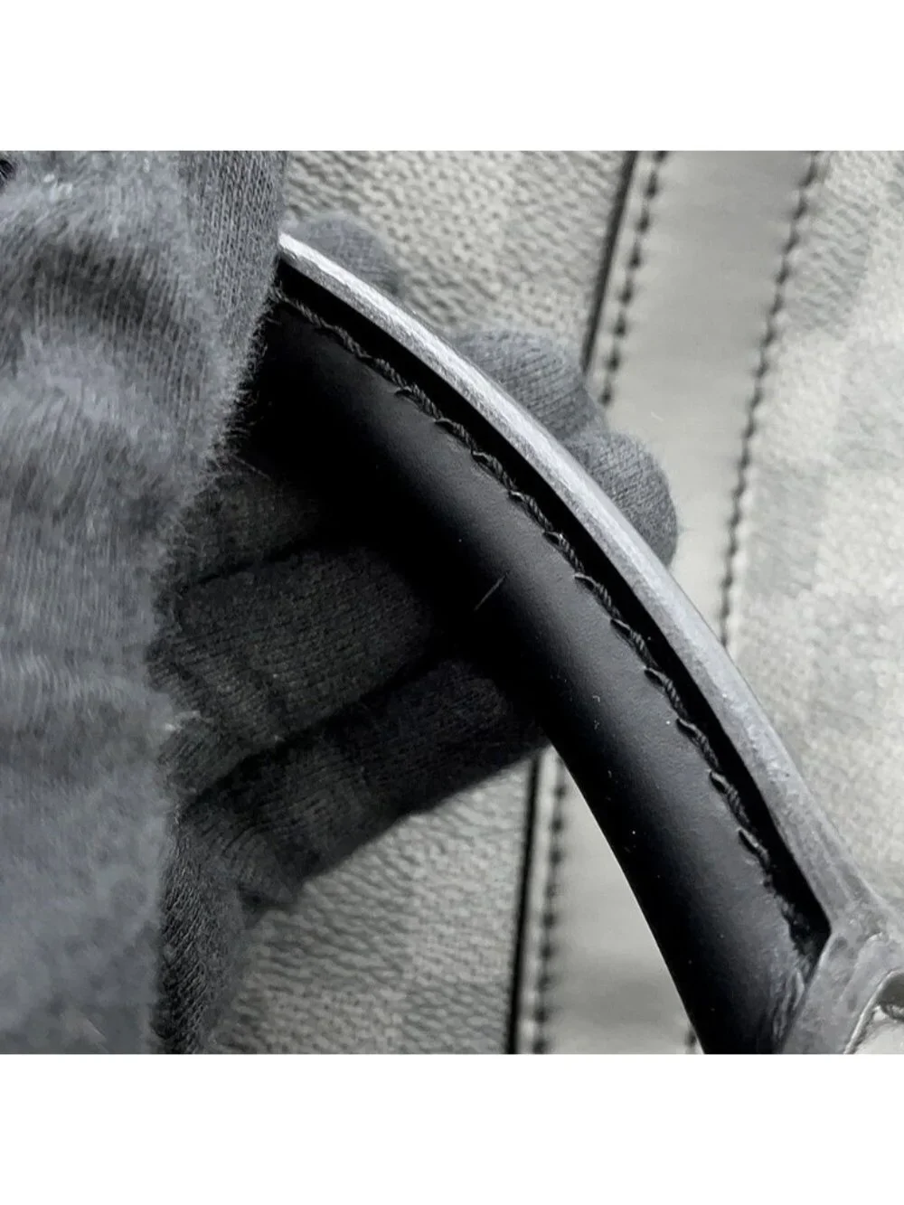 Louis Vuitton Boston Bag Damier Graphite Keepall Bandouliere 55 Travel Black
